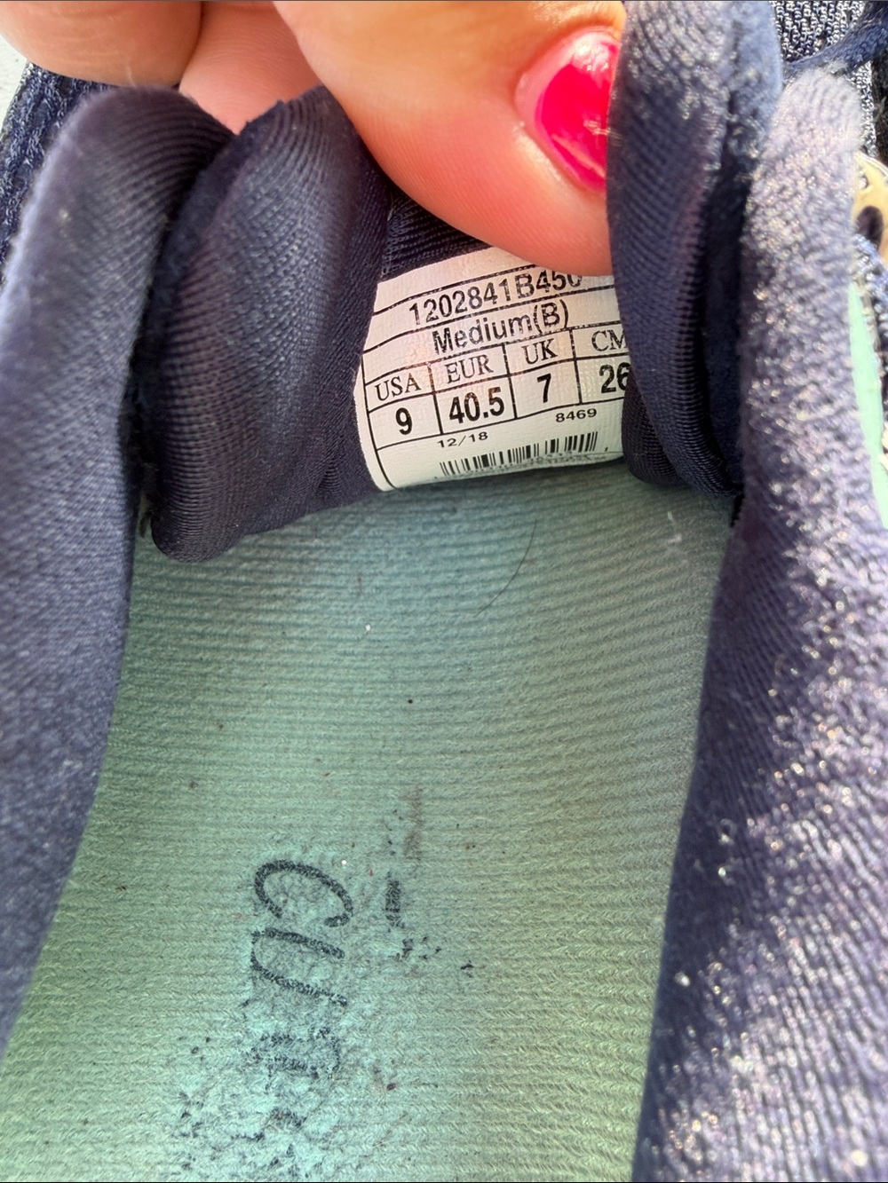Brooks Women's Navy and Teal GTS 19 Running Shoes - Picture 5 of 6
